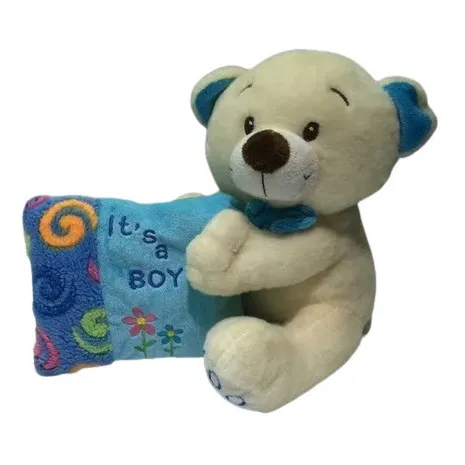 Peluche Regalo Para Globo Nacimiento Bebe Niño -es Un Varón 