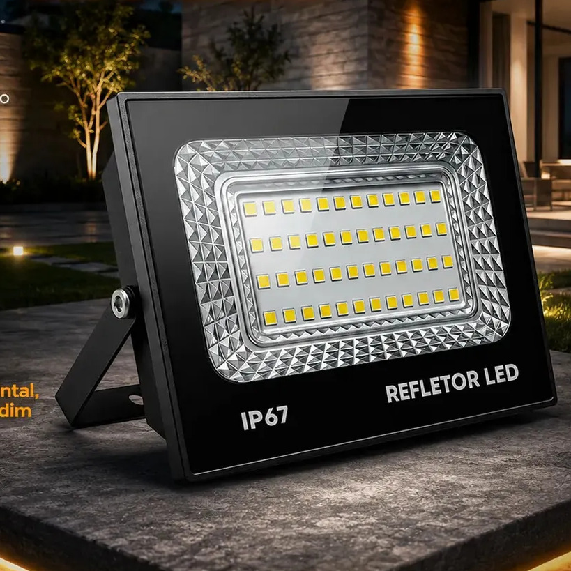 kit 2 Refletor Led 200w Holofote Bivolt Prova D'água Cor Branco Frio 6500k kit 2 Refletor Led 200w Holofote Bivolt Prova D'água Cor Branco Frio 6500k