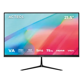 Monitor Gamer Acteck Con Pantalla De 21.5  75hz Y Resolución Full Hd
