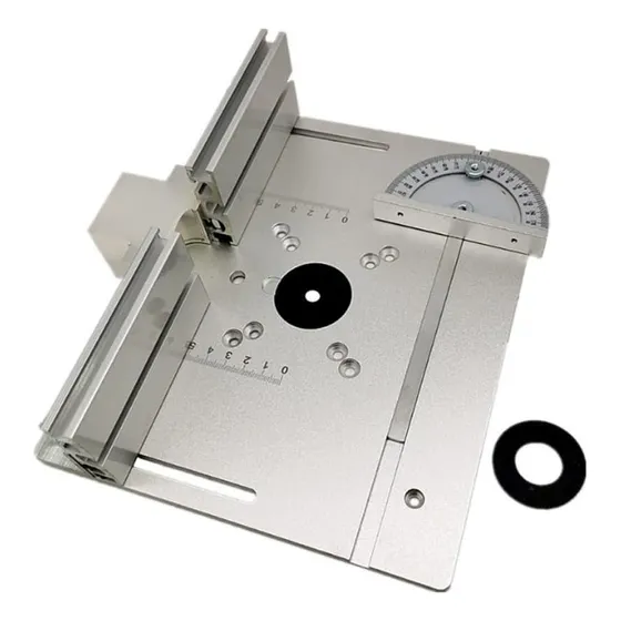 Juego De 3 Placas De Inserción De Mesa De Enrutador Aluminio