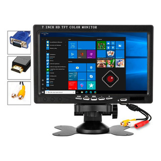 Monitor Seguridad 7 Lcd Color 2ch Rca Hdmi Vga Full Hd Cctv Monitor Seguridad 7 Lcd Color 2ch Rca Hdmi Vga Full Hd Cctv