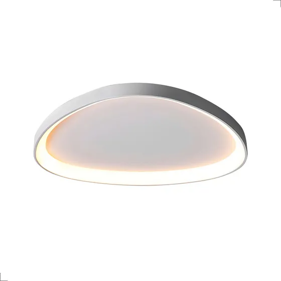 Luminária Plafon Teto Seixos Moderno Sobrepor 33w Branco Led Cor Branco 3000K Branco Quente