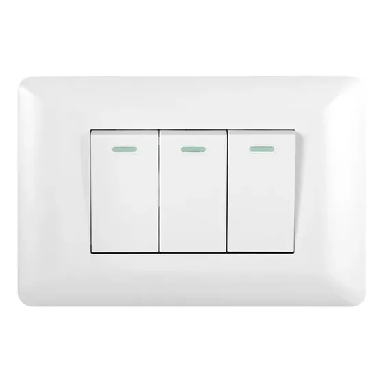 Interruptor Triple 10a 250v 9/32 Blanco Sec Want / Factura