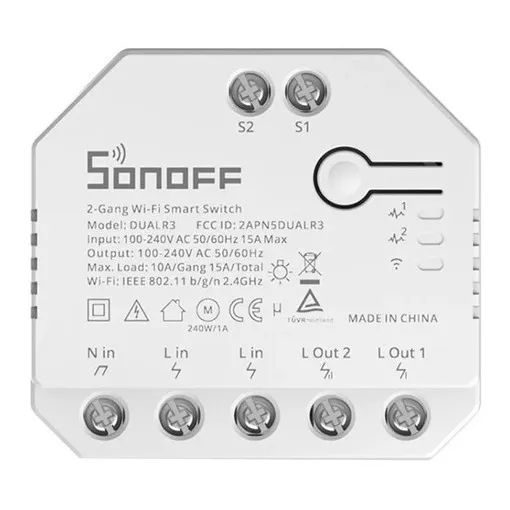 Sonoff Dual R3 Interruptor Wifi - Alexa E Google Home