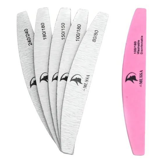 Set De 6 Limas De Granajes 80/100/150/180/240/sponge 100/180