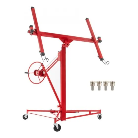 Elevador Para Paneles De Yeso De 150lb Capacidad 11 Pies Rojo