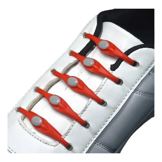 2 Kit Cordones Trenzas De Silicon Para Zapatos Unisex Colore