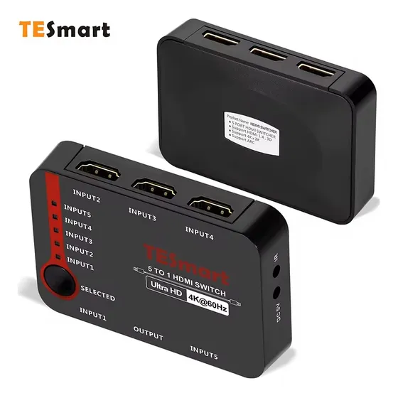Splitter Hdmi Multi Suiche 5x1 / 2k / 4h / Ultra Hd Cod 612