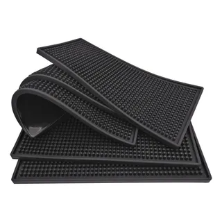 Vittak Tapete Escorredor De Louça Silicone Bar Mat Padaria 45x30cm Cor Preto Vittak Tapete Escorredor De Louça Silicone Bar Mat Padaria 45x30cm Cor Preto