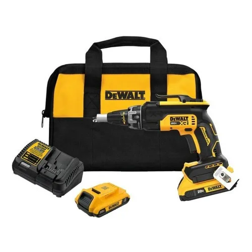 Atornillador DeWalt DCF630D2-B2 Drywall 20v Max Xr + 2 Baterías 2.0 Ah + Cargador Y Bolso