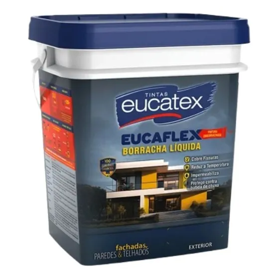 Tinta Emborrachada Acrilica Hidrorrepelente Eucatex Cores