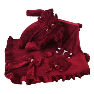 Kit De SaĂda Maternidade Feminina Em Plush Marsala Liz Kit De SaĂda Maternidade Feminina Em Plush Marsala Liz