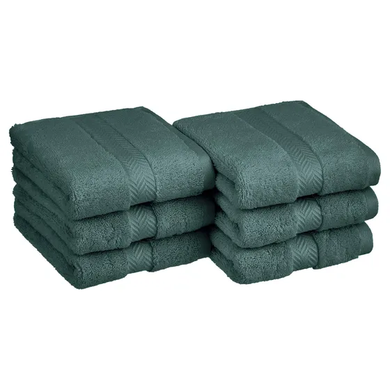 Basics Toalla Mano Algodon Egipcio 6 Bosque Desteñido