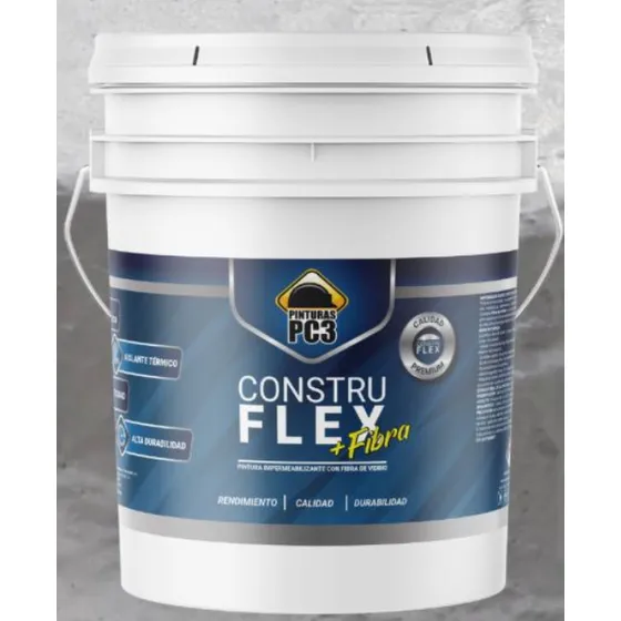 Construflex+fibra De Vidrio. Pinturas Pc3. Impermeabilizante