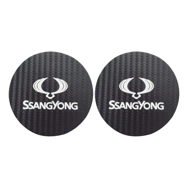 Posavasos Ssangyong 2 Unidades ( Goma) - Automóvil