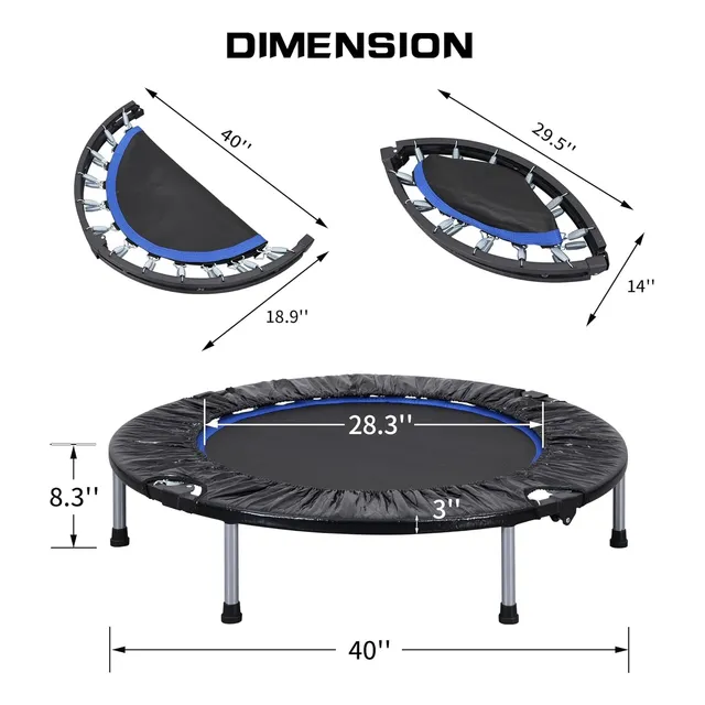 Trampolin De 40 Pulgadas (350 Libras) 