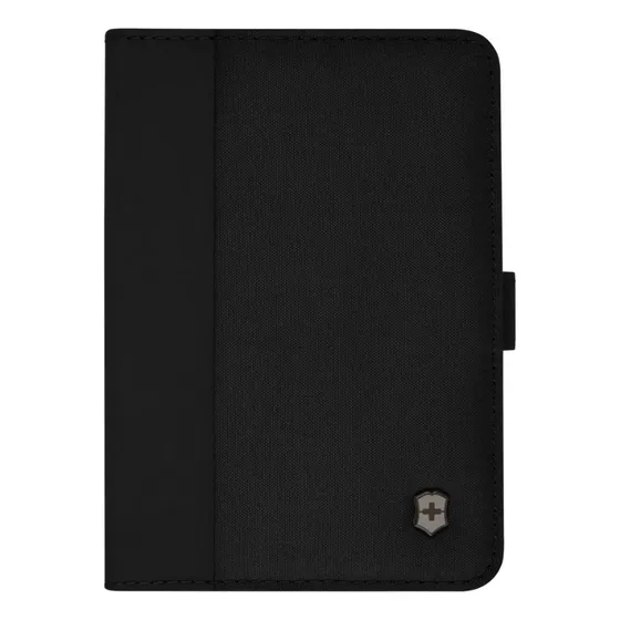 Porta Pasaportes Rfid, Travel Essentials, Negro, Victorinox Color Negro Diseño de la tela Liso