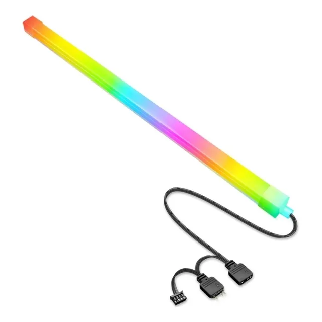 Barra Tira Led Para Pc Gamer F300 Magnética Argb Aura Sync 