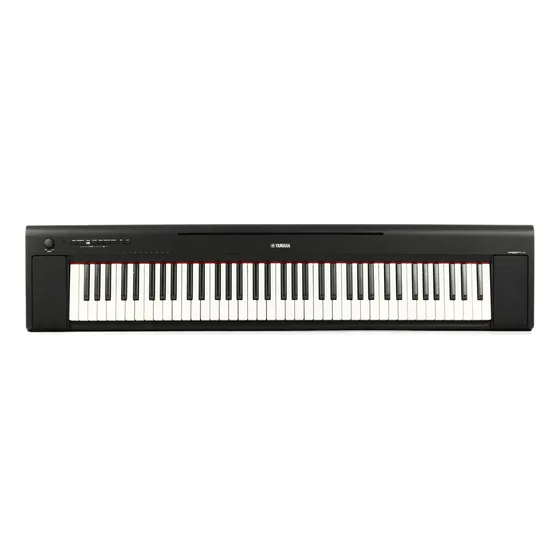 Teclado Yamaha Piaggero NP-35b preto e preto