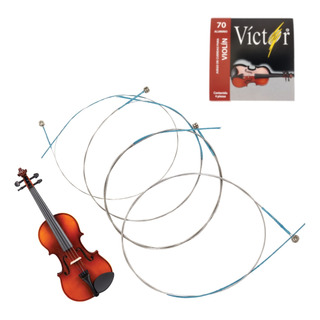 Cuerdas Para Violin 4/4 3/4 Victor Aluminio No Mancha Cv Cuerdas Para Violin 4/4 3/4 Victor Aluminio No Mancha Cv