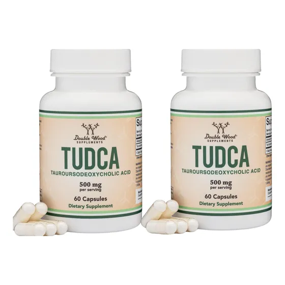 Suplemento Kit X2 Tudca Double Wood  Acid 500 Mg 60 Cápsulas