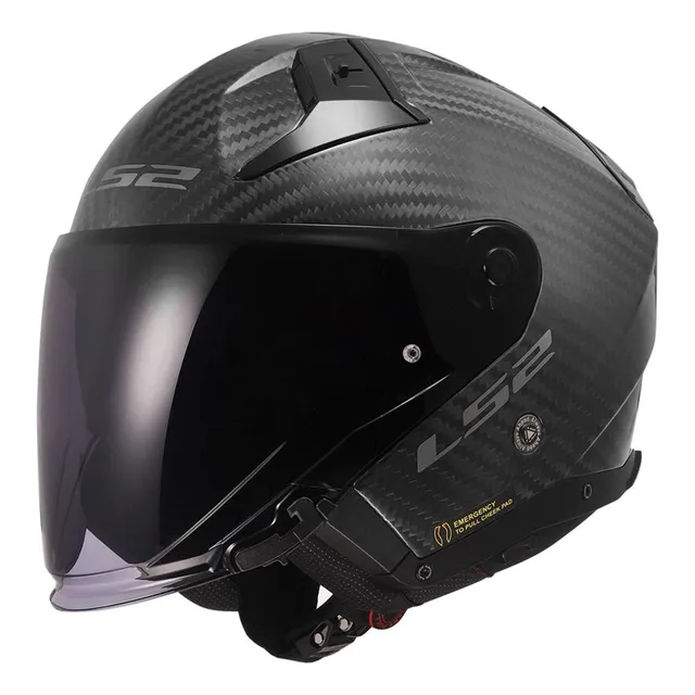 Capacete Ls2 Of603 Infinity Ii C Solid Carbon Fosco