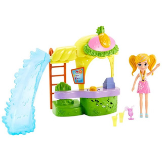 Polly Pocket Playset Quiosque Parque Do Abacaxi Mattel Gfr00 Polly Pocket Playset Quiosque Parque Do Abacaxi Mattel Gfr00