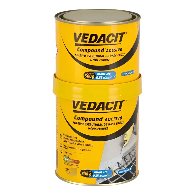 Adesivo Epoxi Estrutural Compound 1kg -vedacit Otto Baumgart