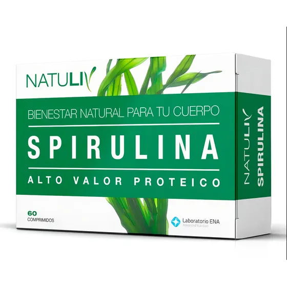 Spirulina Natuliv X 60 Comprimidos Sabor Sin sabor
