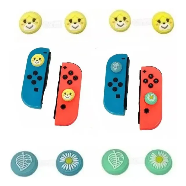 Set 8 Gomas Animal Crossing 02 Para Joycon Nintendo Switch