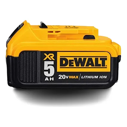 Bateria DeWalt DCB205 20v Max Xr, Ion De Litio, 5.0ah, Color Negro/Amarillo