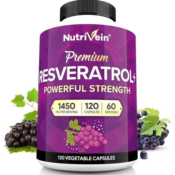 Suplemento Resveratrol 1450mg 120 Cápsulas Nutrivein