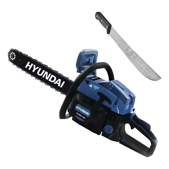 Motosierra Hyundai 45cc 18 Turbo 450 - 1 Año De Color Azul Oscuro | Cuotas sin interés
