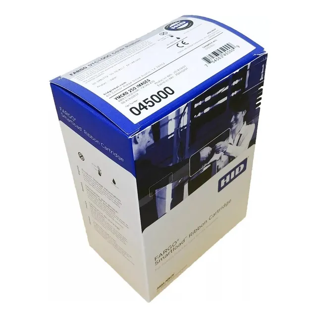 Impresiones de cinta Fargo DTC1250e Ymcko 250 ref 45000 x1u