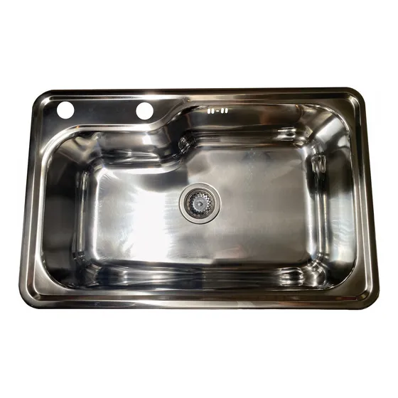 Bacha Cocina Encastrar Sobre Mesada Mi Pileta 802e Brillante