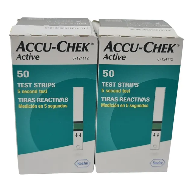 100 Tirillas 100 Lancetas Accu Chek Active + Envio