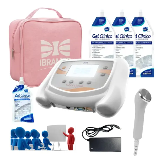 Sonopulse Portátil 1 e 3 MHz para Ultrassom C/ Bolsa Ibramed