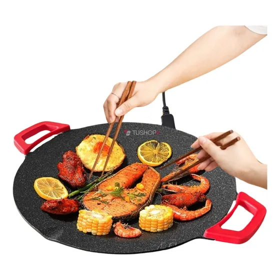 Sarten Tipo Wok Parrilla Koreana Multifuncional Electrico