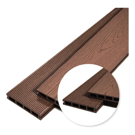 Deck Pvc Wpc Símil Madera Exterior Con Accesorios