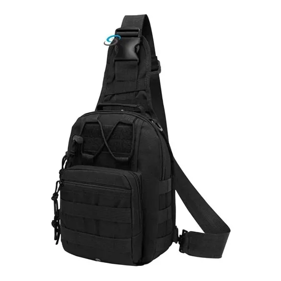 Pechera Táctica Súper Calidad Mochila Mariconera Camuflaje M Color Negro