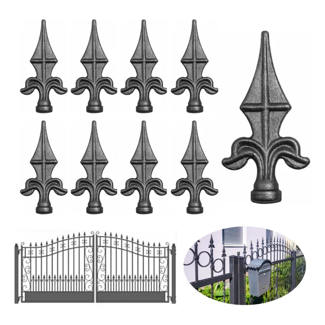 10pcs Adornos Puntas Para Rejas Fierro 11.5cm. Protecciones