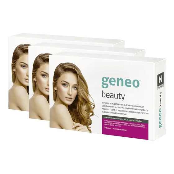Pack Natufarma Geneo Beauty Mejora Piel Cabello Uñas 90 Comp