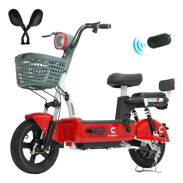 Bicicleta Eléctrica EVOSWIFT E400 Color Rojo 48v