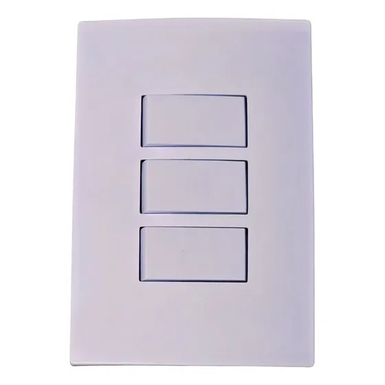 Espelho 4x2 Interruptor Triplo Simples 10a Linha I9 Ilumi Br