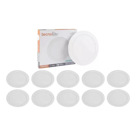 Pack 15 Lamparas Empo Led 18w 65k Tecnolite 18ydled430mv65b Blanco