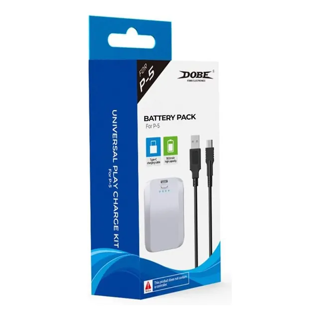 Batería Recargable Dobe Mando Dualsense Ps5 1500mah Blanco