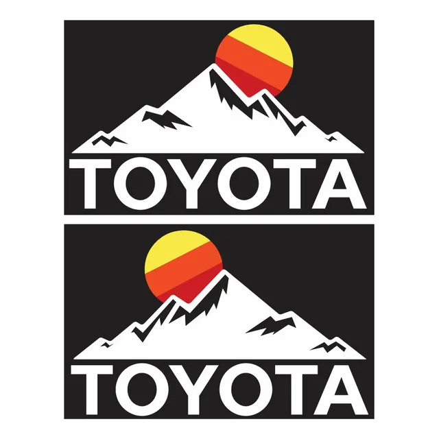 Gtz Compatible Calcomanías Toyota Mountain Impresas 2