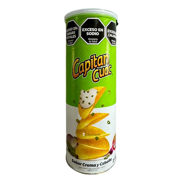 Papas Fritas Capitan Cuac Crema Cebolla 140g Kosher Sin Tacc