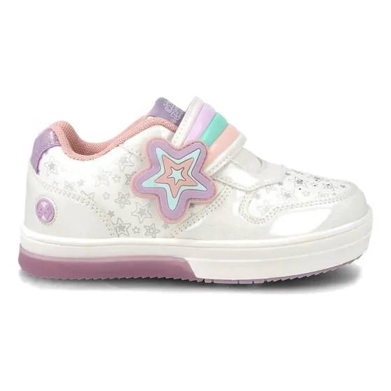 Zapatilla Niña Bubblegummers Neon Plateado/blanco