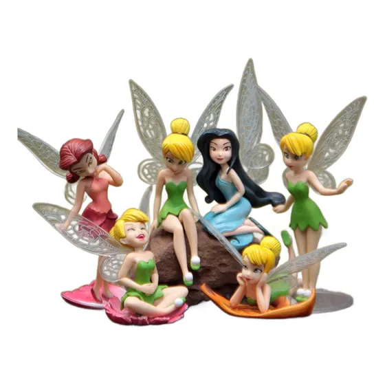 Set De Figuras Tinkerbell Campanita Hadas 6 Piezas